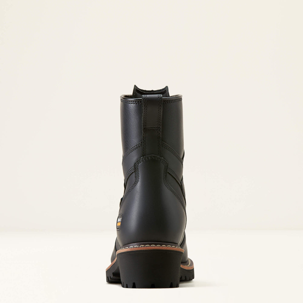 Logger Shock Shield Waterproof Work Boot Men - BLACK