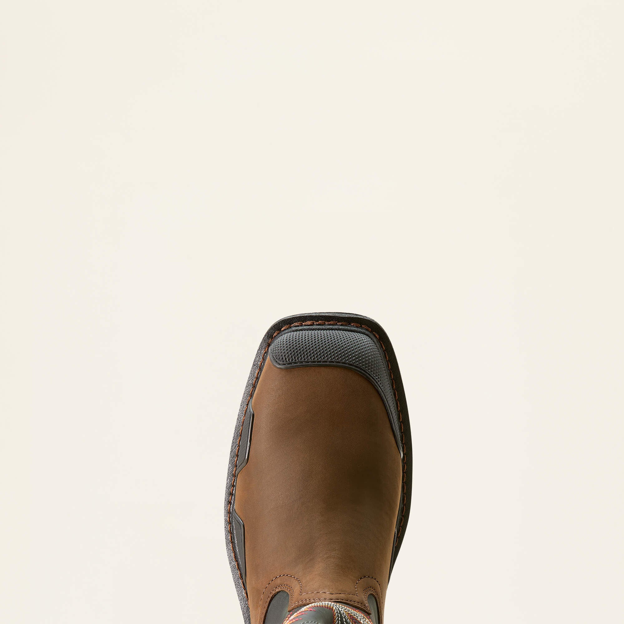 OverDrive Wide Square Toe Composite Toe Work Boot Men - BROWN/ROUGH STONE