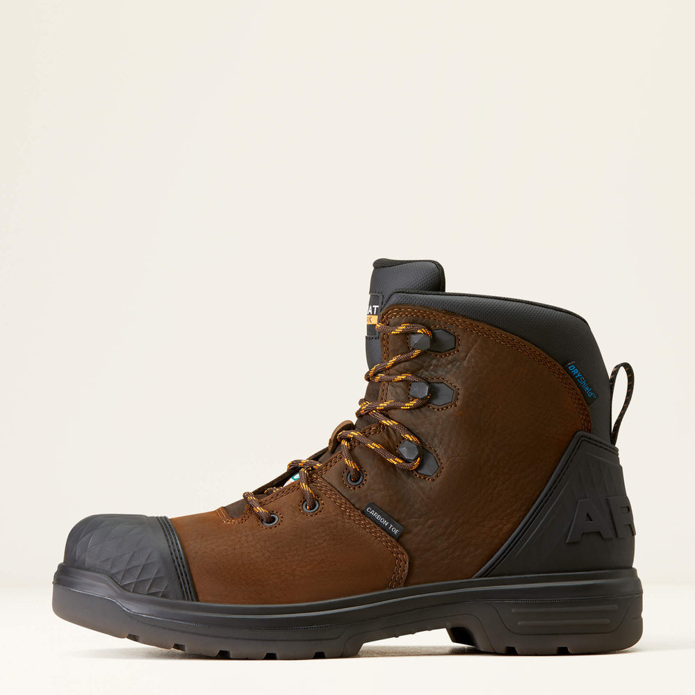 Turbo Outlaw 6" CSA Waterproof Carbon Toe Work Boot Men - RICH BROWN