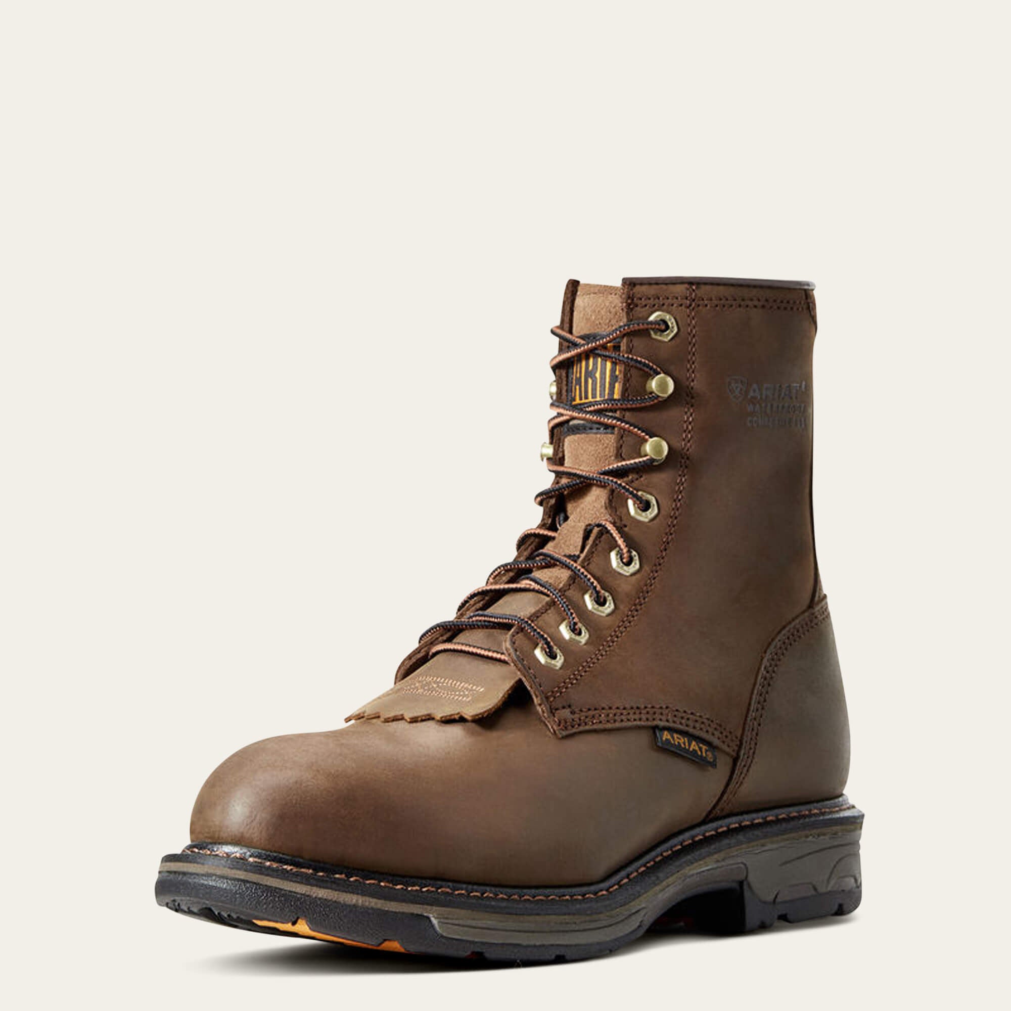 WorkHog 8" Waterproof Composite Toe Work Boot Men - OILY DISTRESSED BROWN