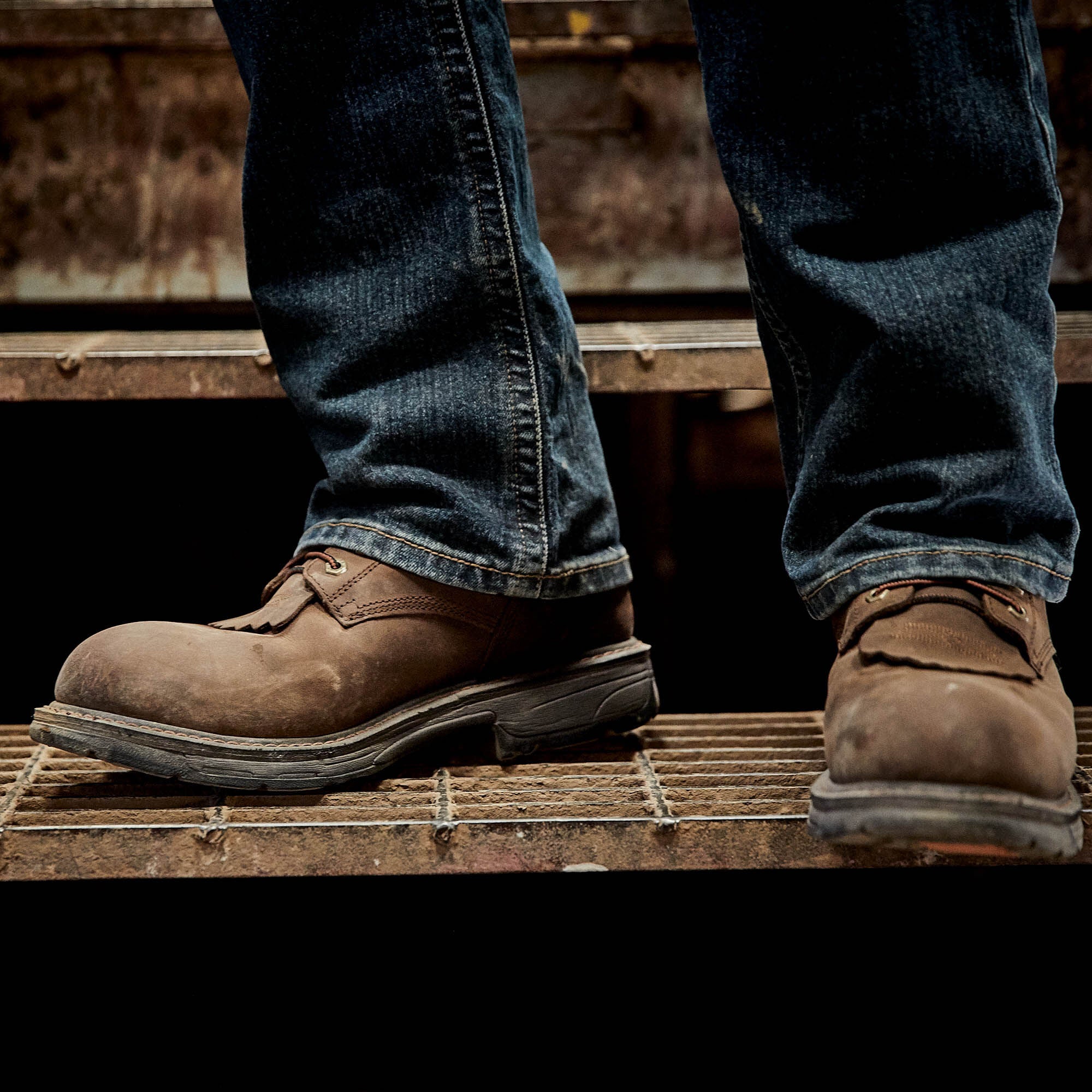 WorkHog 8" Waterproof Composite Toe Work Boot Men - OILY DISTRESSED BROWN