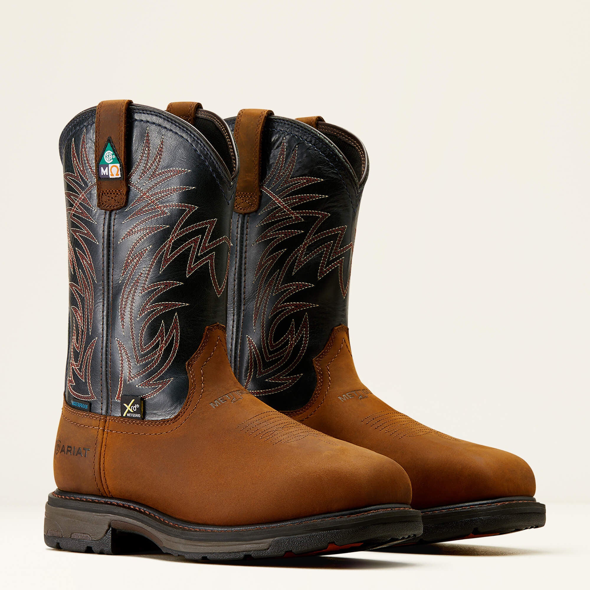 WorkHog MetGuard CSA Waterproof Composite Toe Work Boot Men - DARK COPPER/MIDNIGHT BLUE
