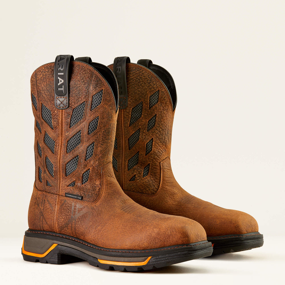 Big Rig Tread VentTEK Composite Toe Work Boot Men - EARTH/GRAPHITE