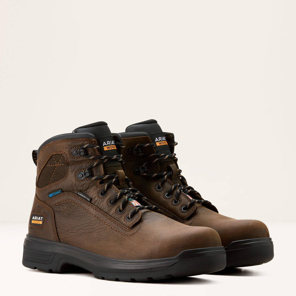 Turbo 6" CSA Waterproof Carbon Toe Work Boot Men - RICH BROWN