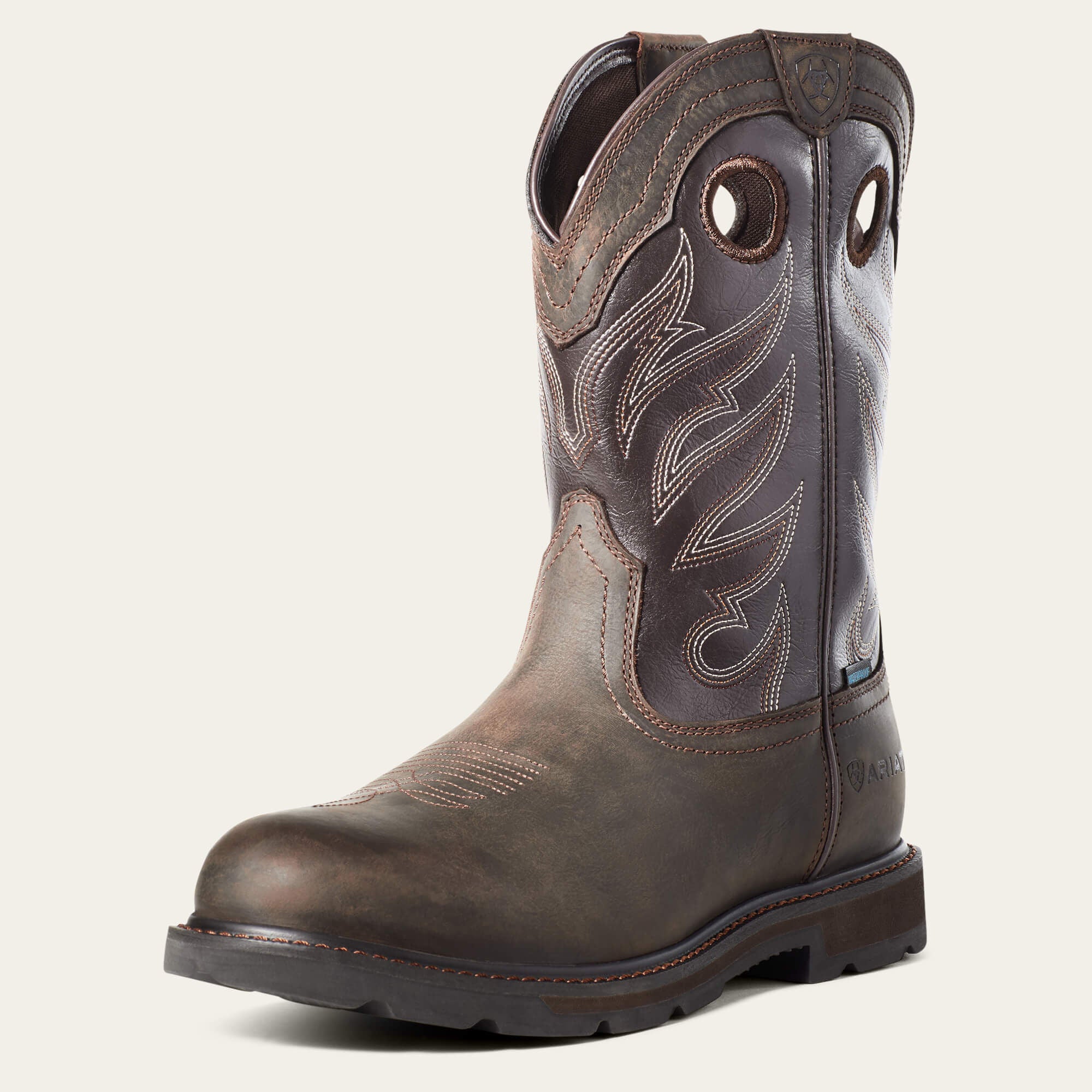 Groundwork Waterproof Work Boot Men - DARK BROWN