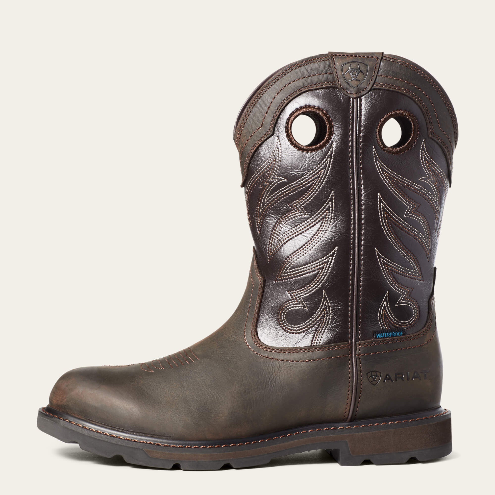 Groundwork Waterproof Work Boot Men - DARK BROWN