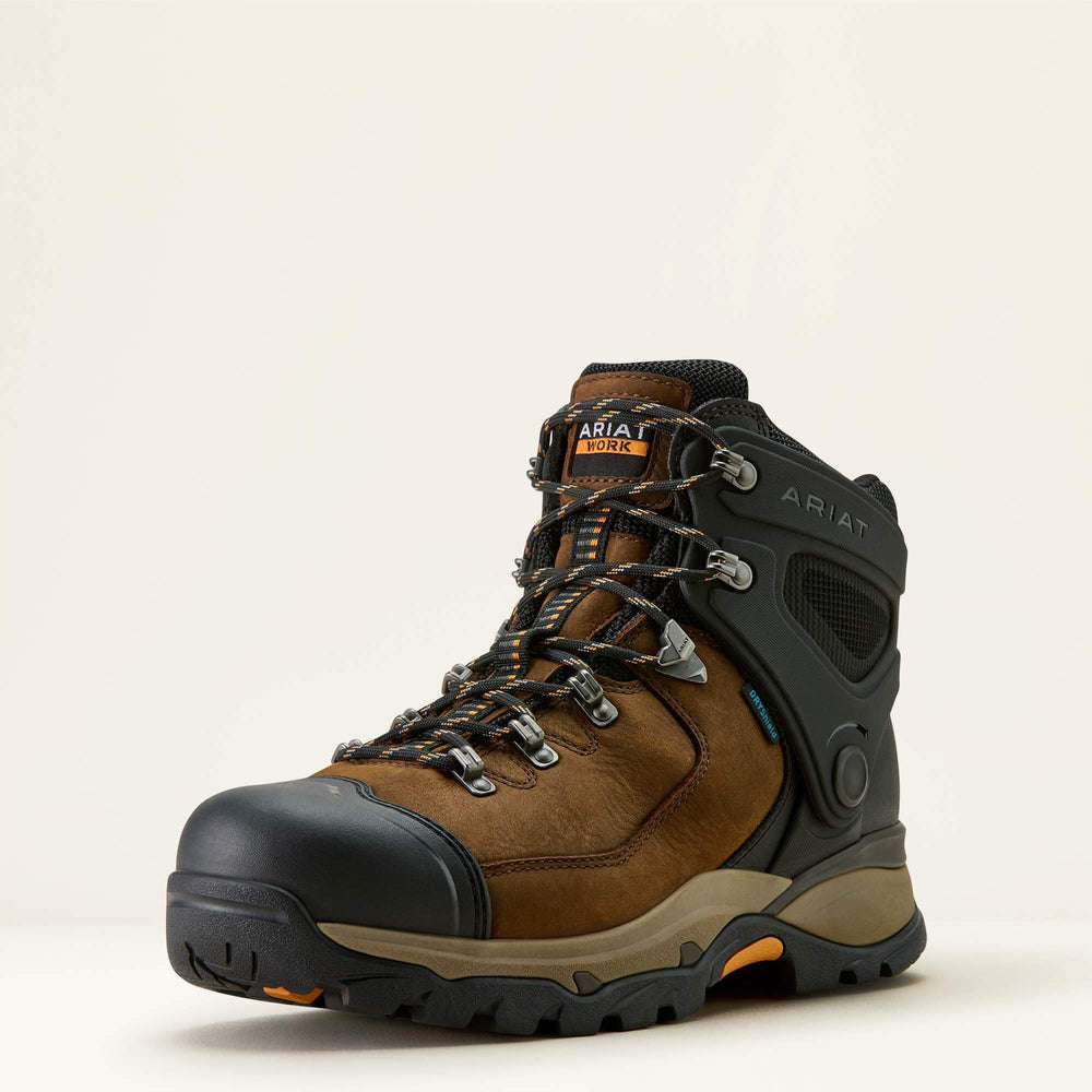 Endeavor 6" Waterproof Work Boot Men - RICH BROWN