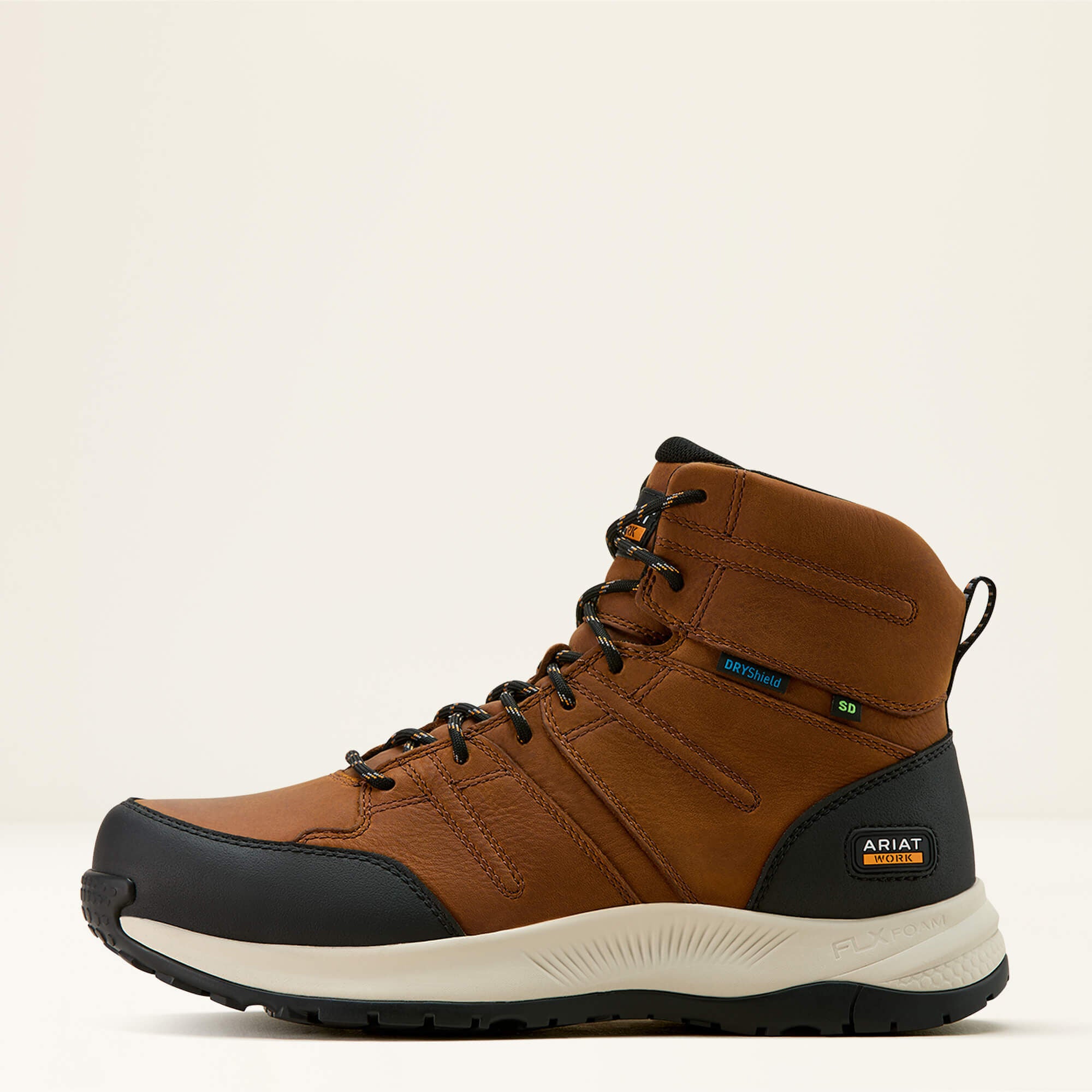 Outpace Shift 6" SD Waterproof Composite Toe Work Boot Men - NATURAL BROWN