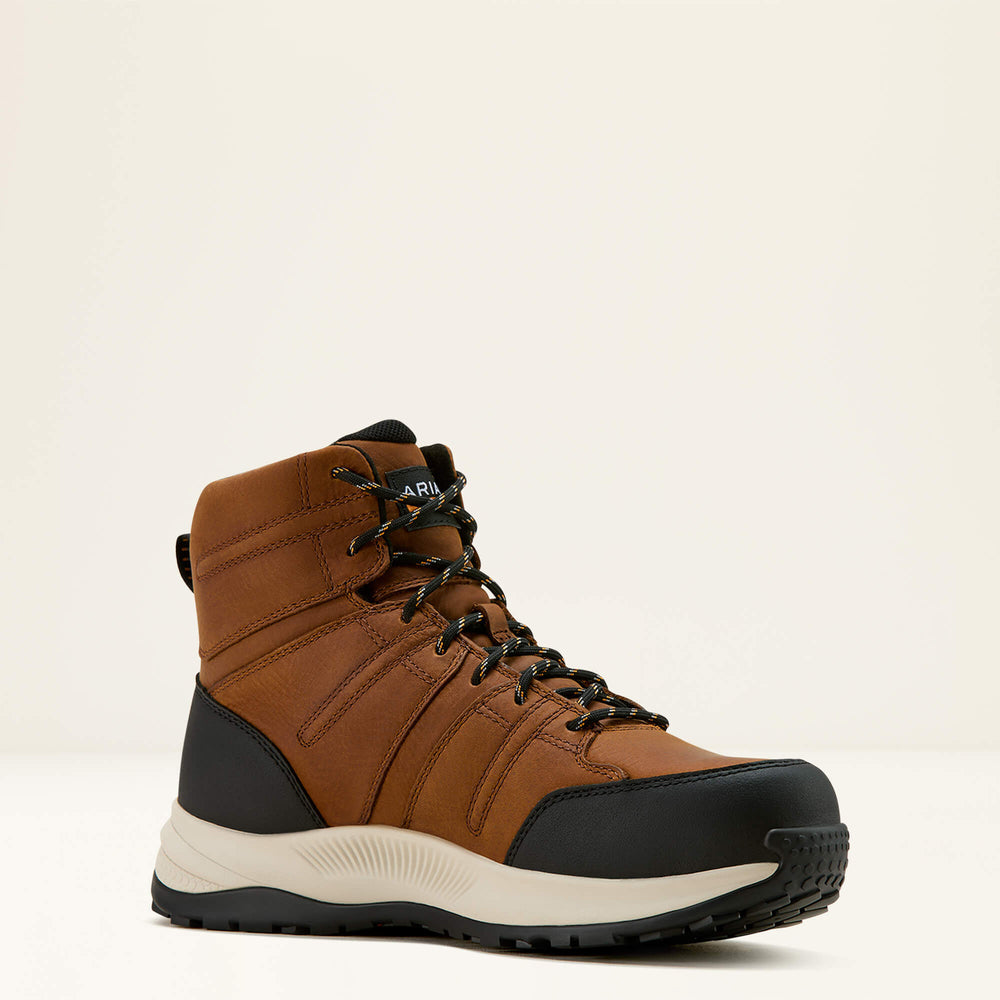 Outpace Shift 6" SD Waterproof Composite Toe Work Boot Men - NATURAL BROWN