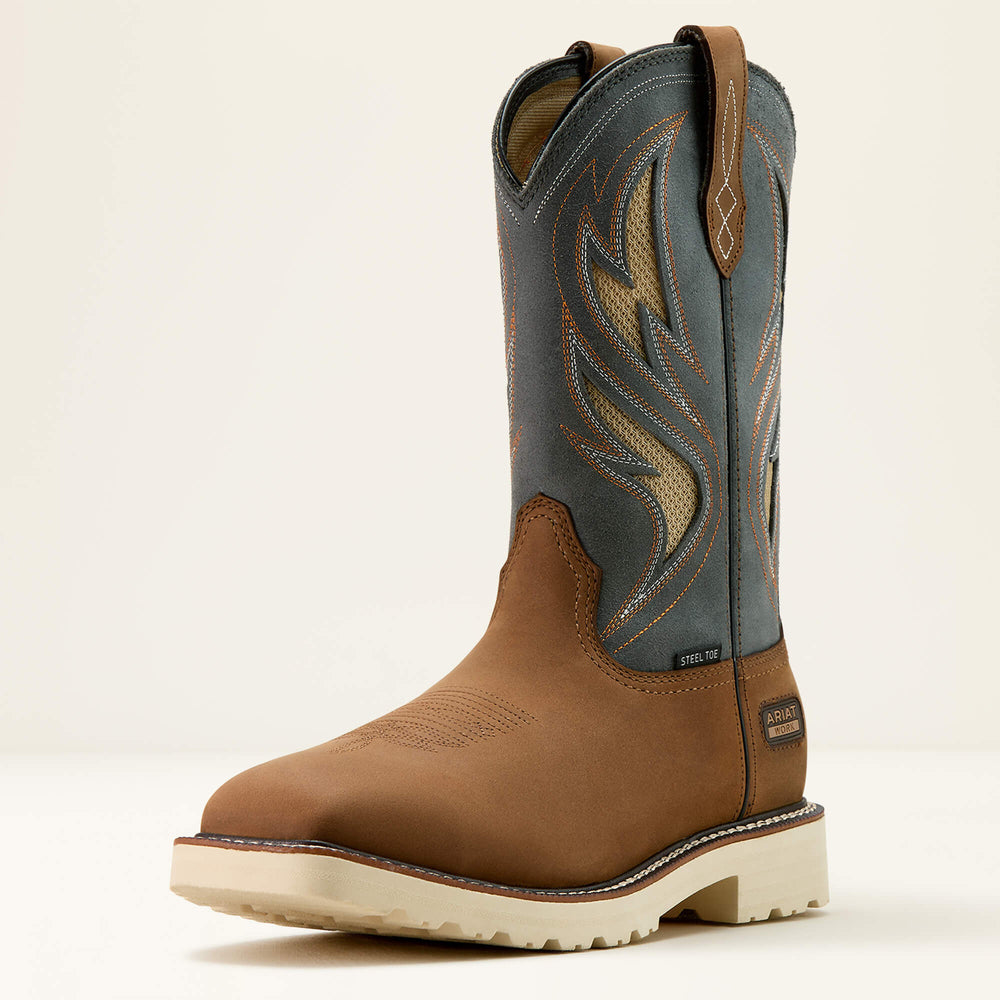 Activator VentTEK Steel Toe Work Boot Men - ALAMO BROWN/STONE GREY