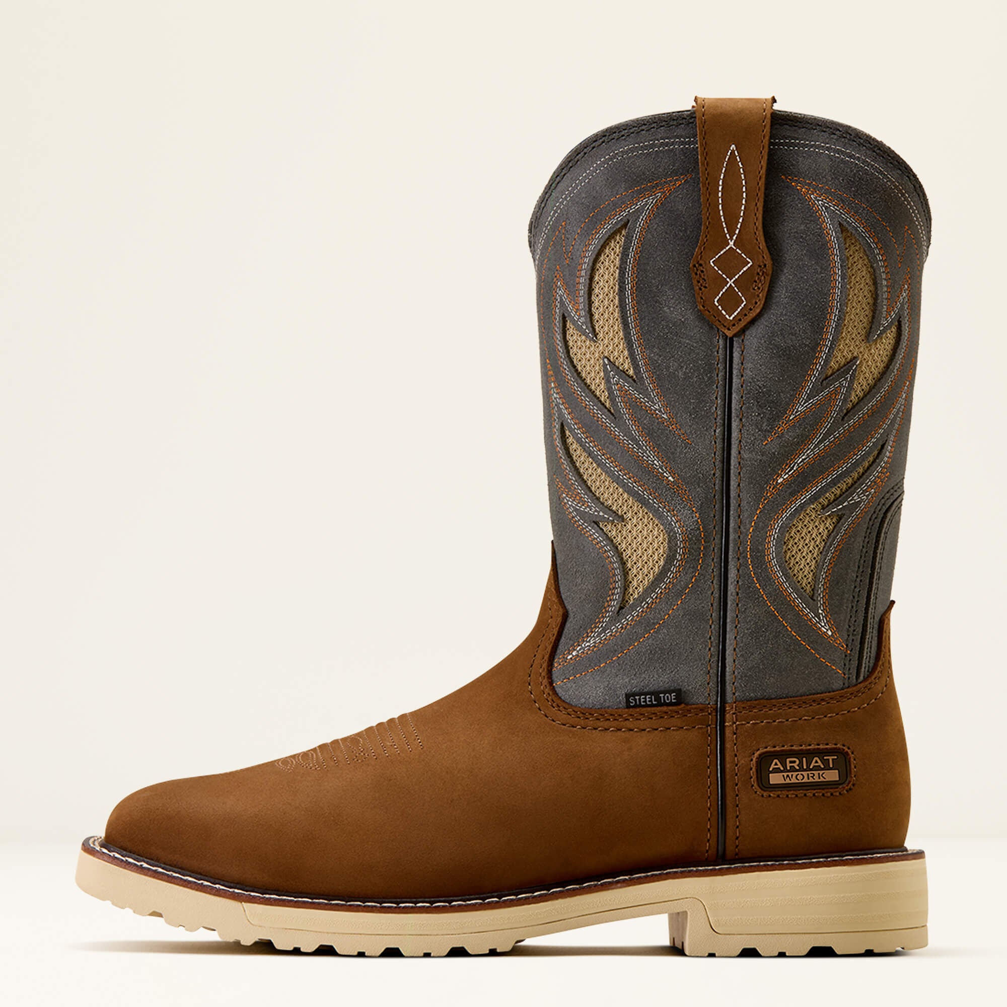 Activator VentTEK Steel Toe Work Boot Men - ALAMO BROWN/STONE GREY