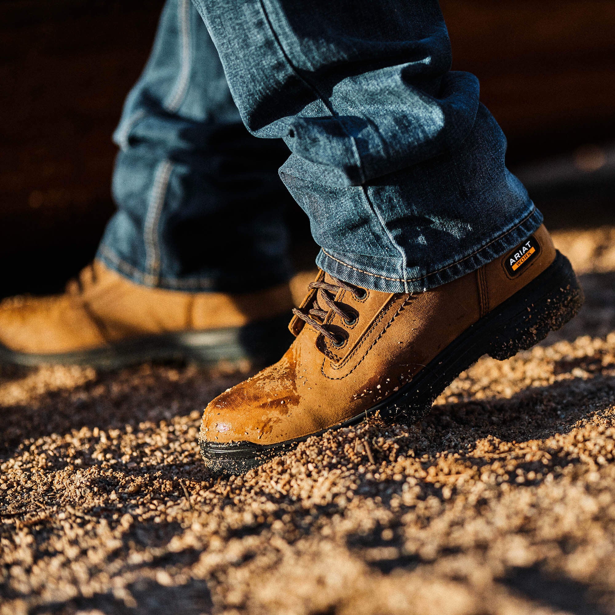 Turbo 6" Waterproof Work Boot Men - AGED BARK