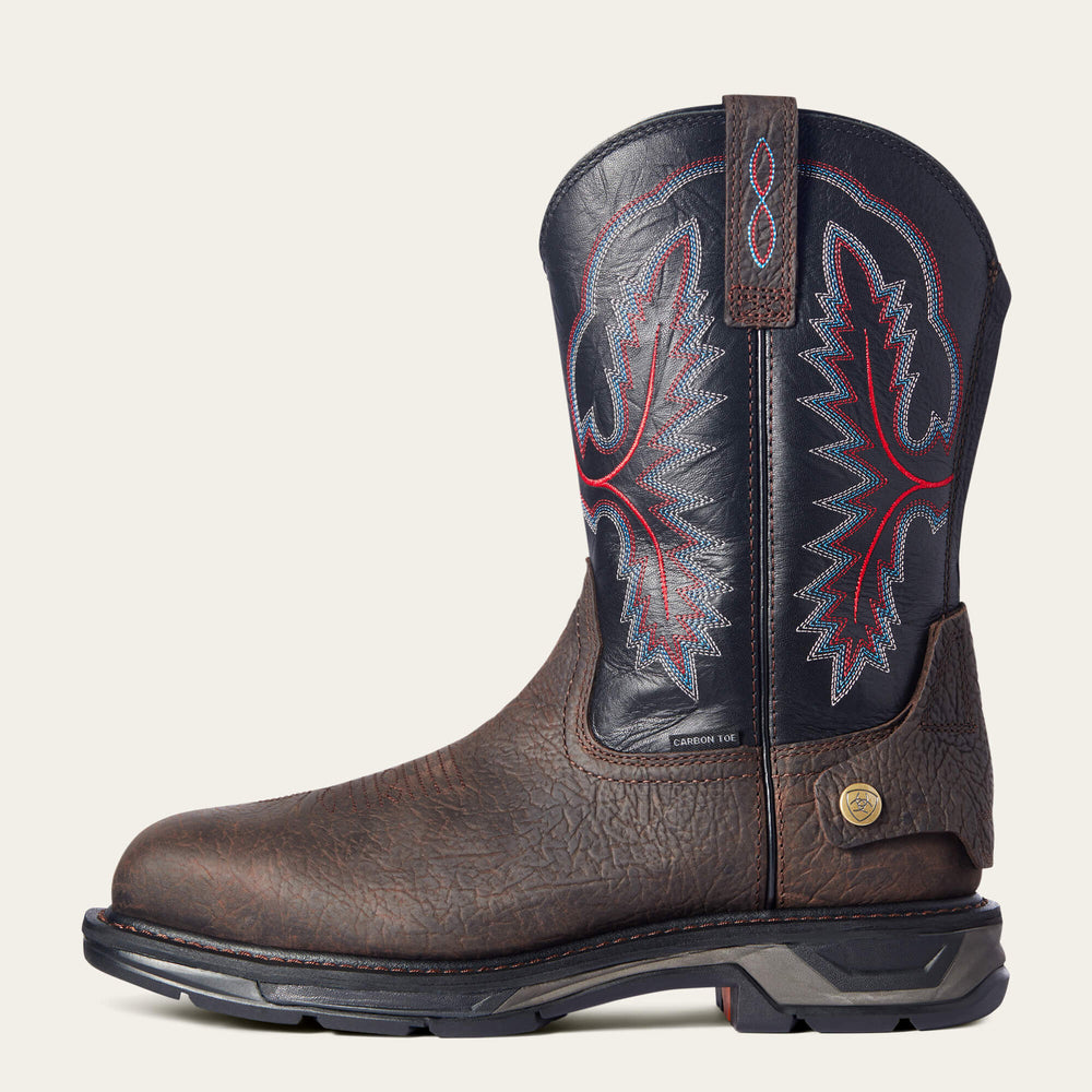 WorkHog XT EZ Zip Carbon Toe Work Boot Men - BRUIN BROWN
