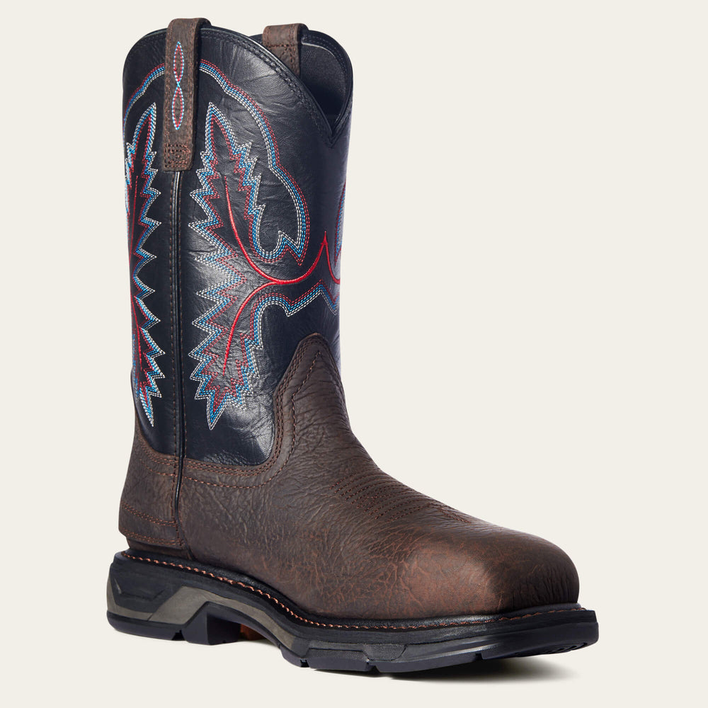 WorkHog XT EZ Zip Carbon Toe Work Boot Men - BRUIN BROWN