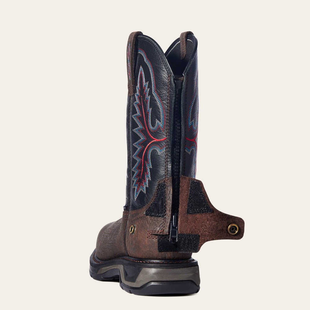 WorkHog XT EZ Zip Carbon Toe Work Boot Men - BRUIN BROWN