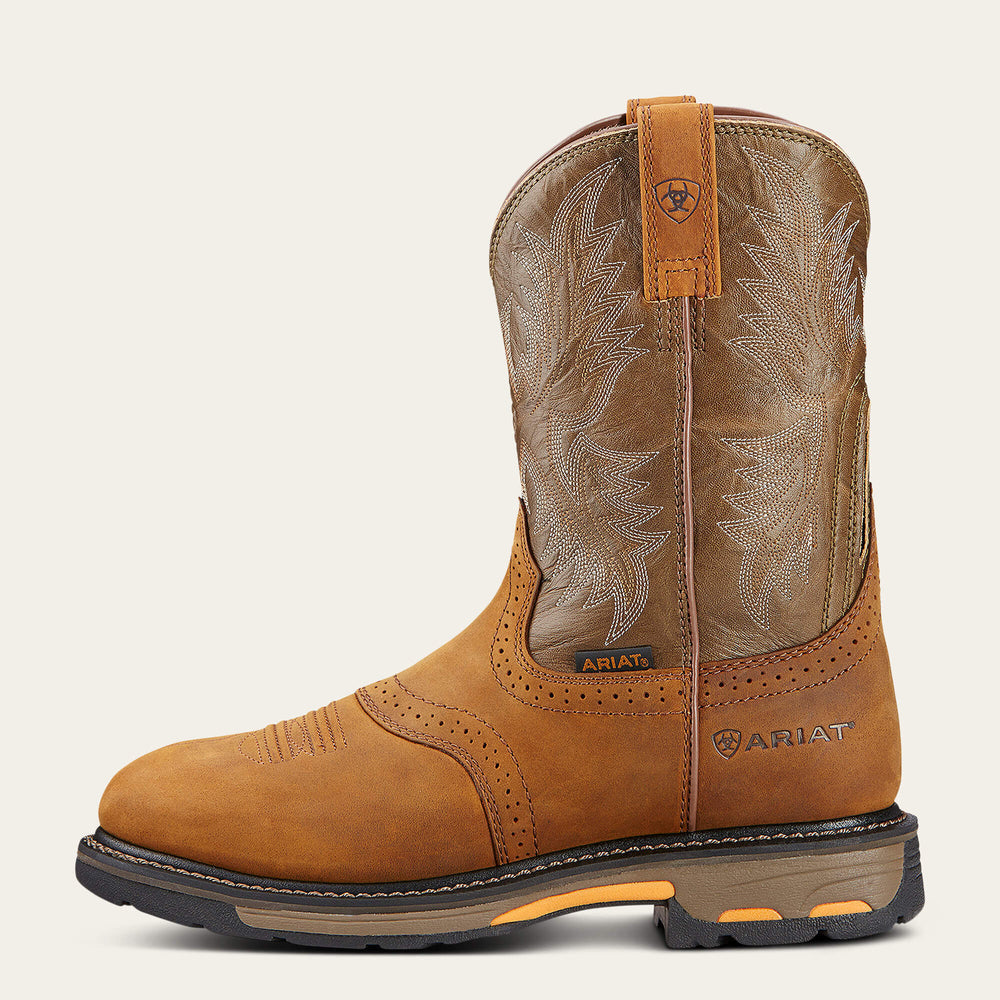 WorkHog Pull-on Work Boot Men - AGED BARK