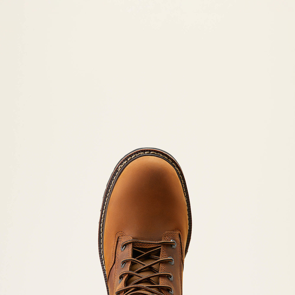Logger Shock Shield Waterproof Work Boot Men - COPPER BROWN