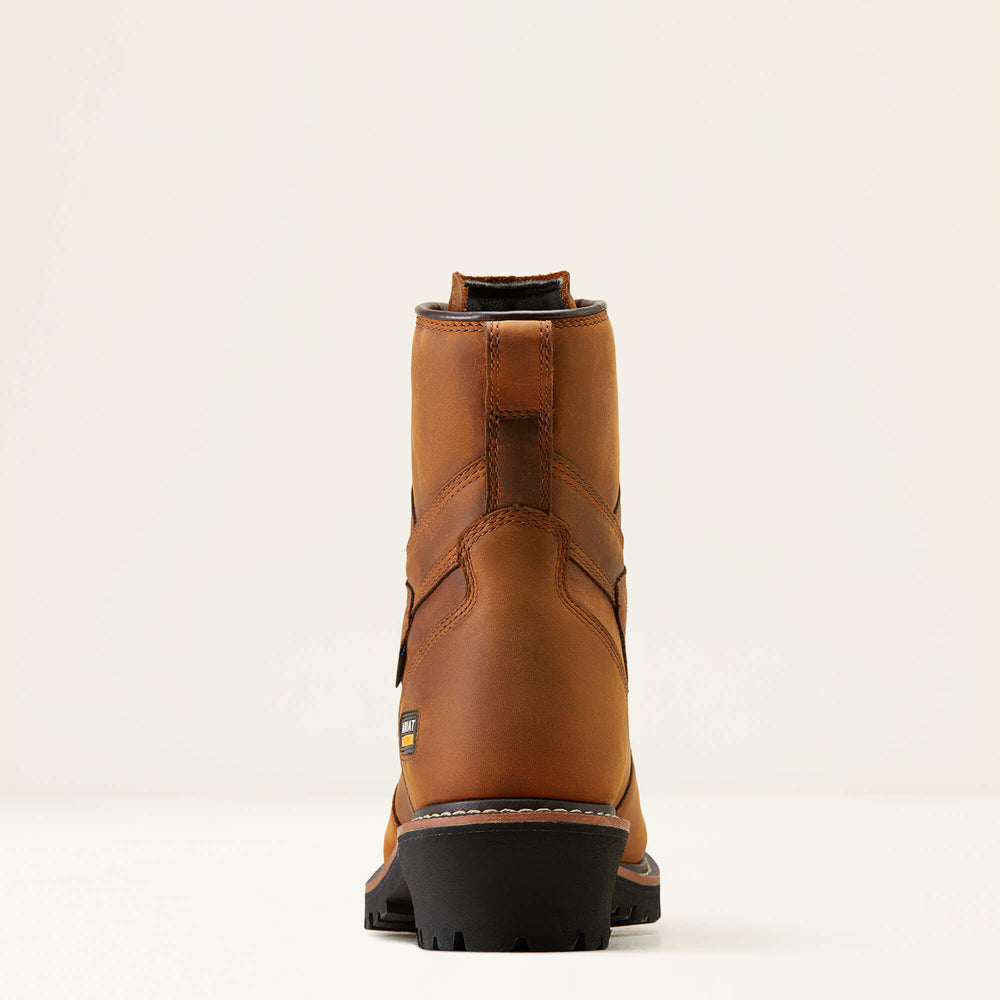 Logger Shock Shield Waterproof Work Boot Men - COPPER BROWN