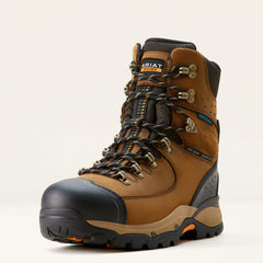 Endeavor 8" Waterproof Insulated Carbon Toe Work Boot Men - DUSTED BROWN