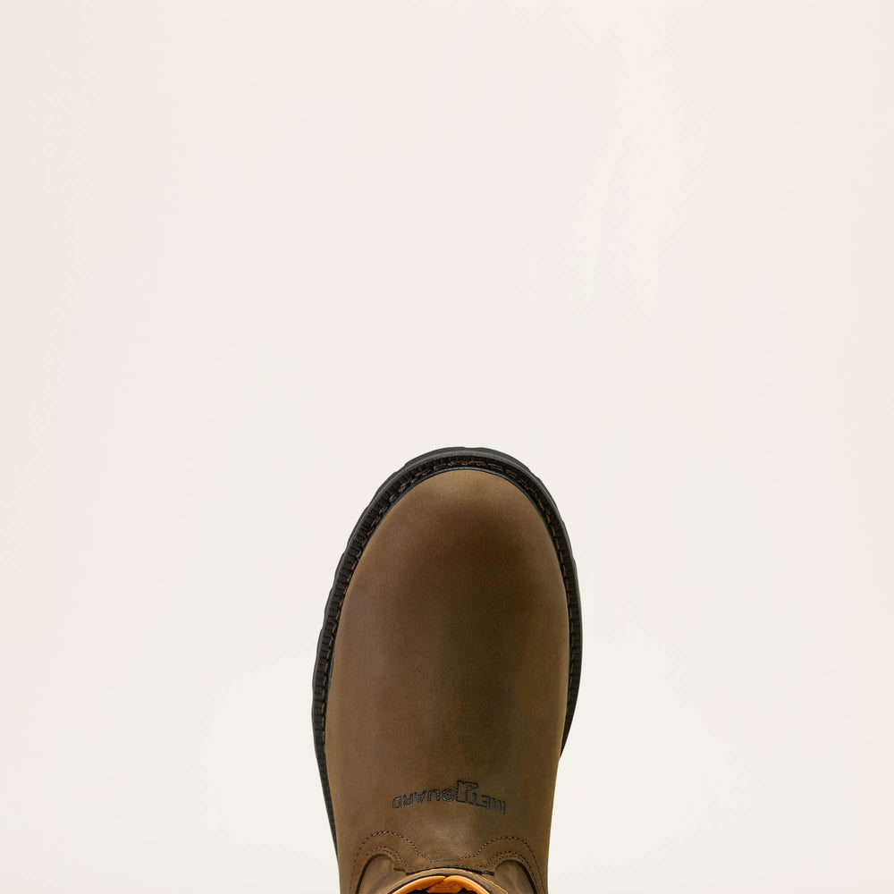 Longview Shock Shield MetGuard Waterproof Composite Toe Work Boot Men - OILY DISTRESSED BROWN