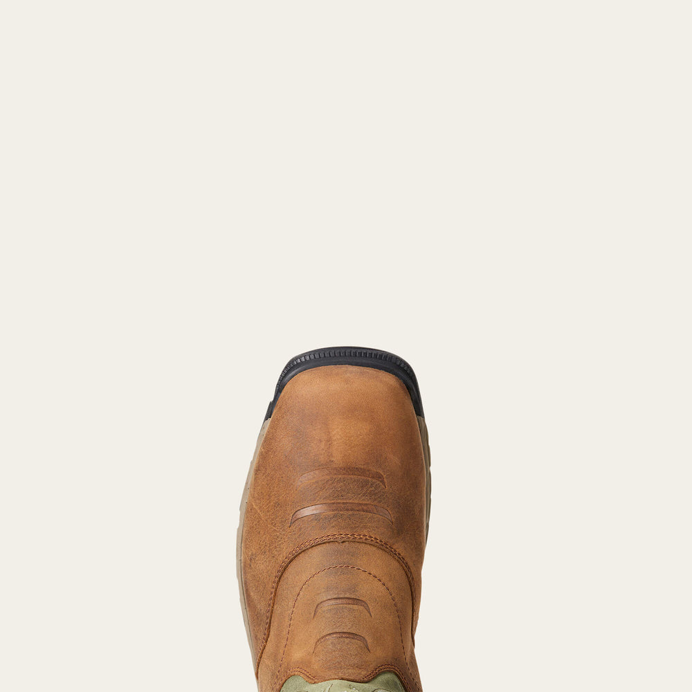 Rebar Flex Western Waterproof Composite Toe Work Boot Men - RYE BROWN