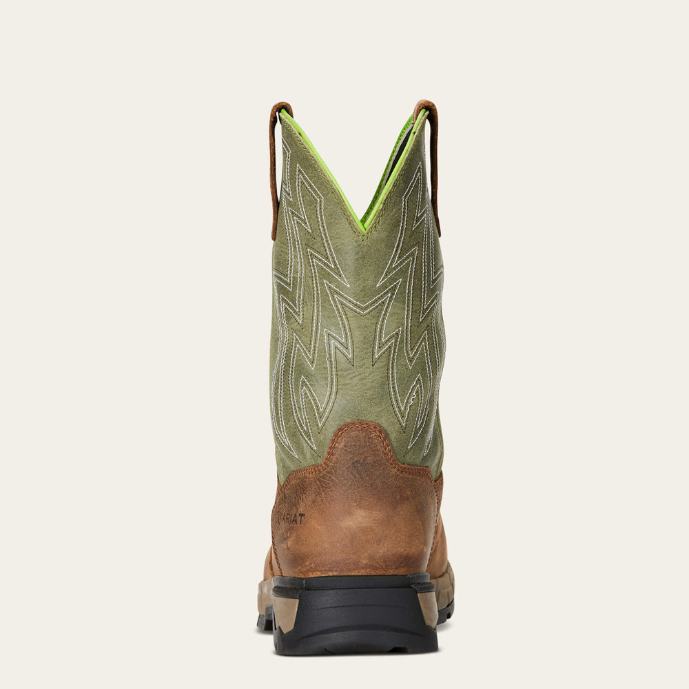 Rebar Flex Western Waterproof Composite Toe Work Boot Men - RYE BROWN