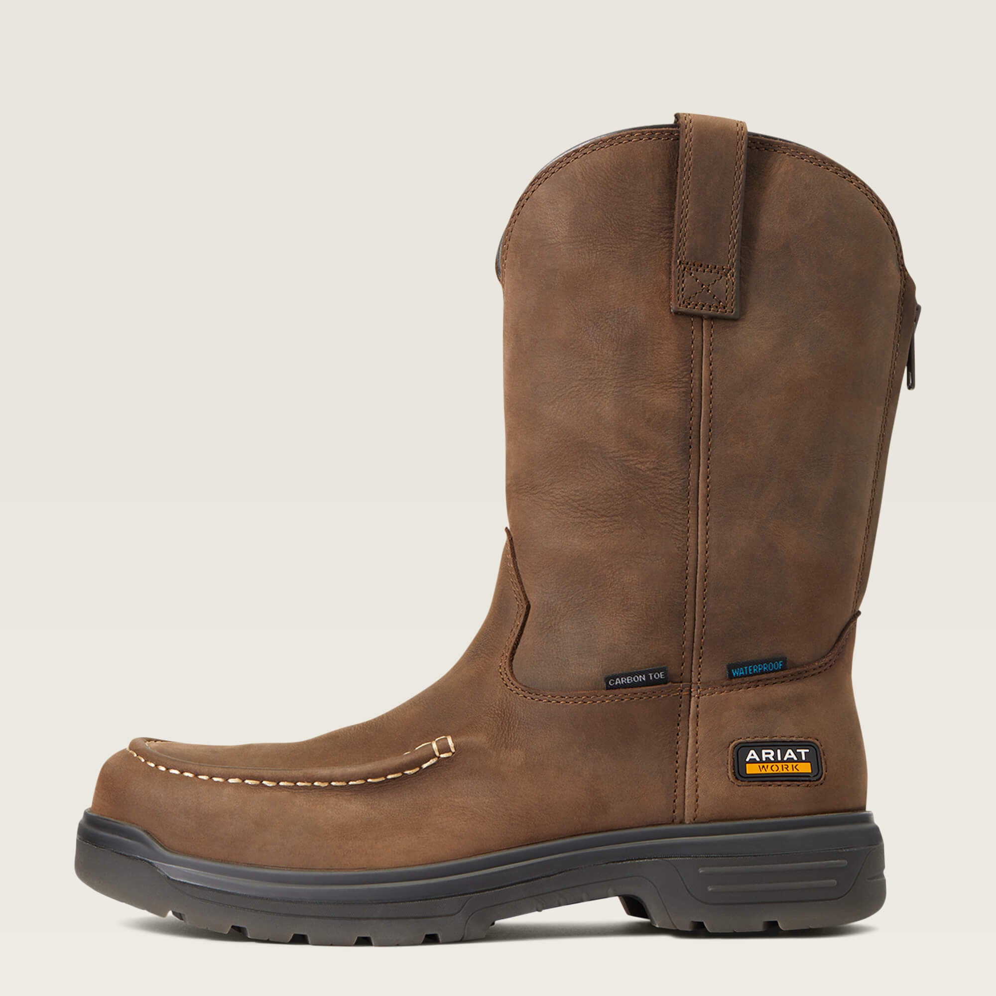 Turbo Moc Toe Waterproof Carbon Toe Work Boot Men - MOCHA