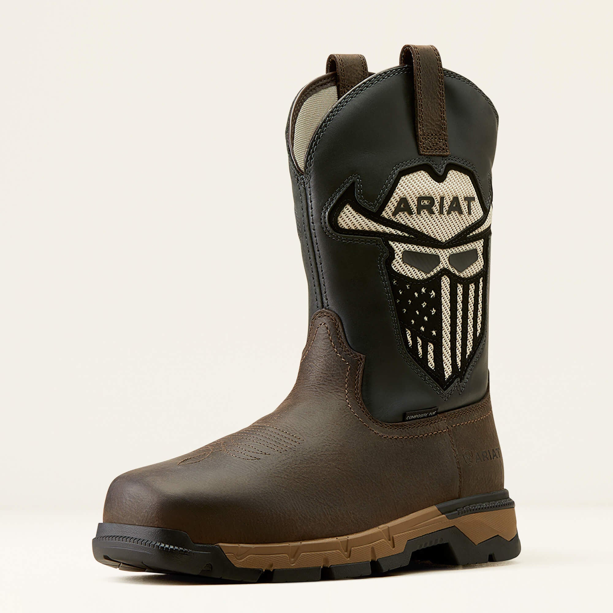 Rebar Flex Western VentTEK Incognito Composite Toe Work Boot Men - IRON COFFEE/STORM