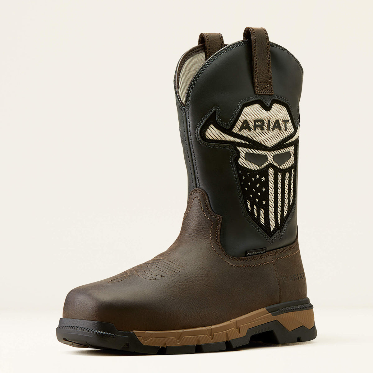 Rebar Flex Western VentTEK Incognito Composite Toe Work Boot Men - IRON COFFEE/STORM