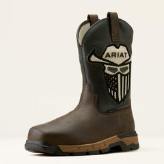 Rebar Flex Western VentTEK Incognito Composite Toe Work Boot Men - IRON COFFEE/STORM