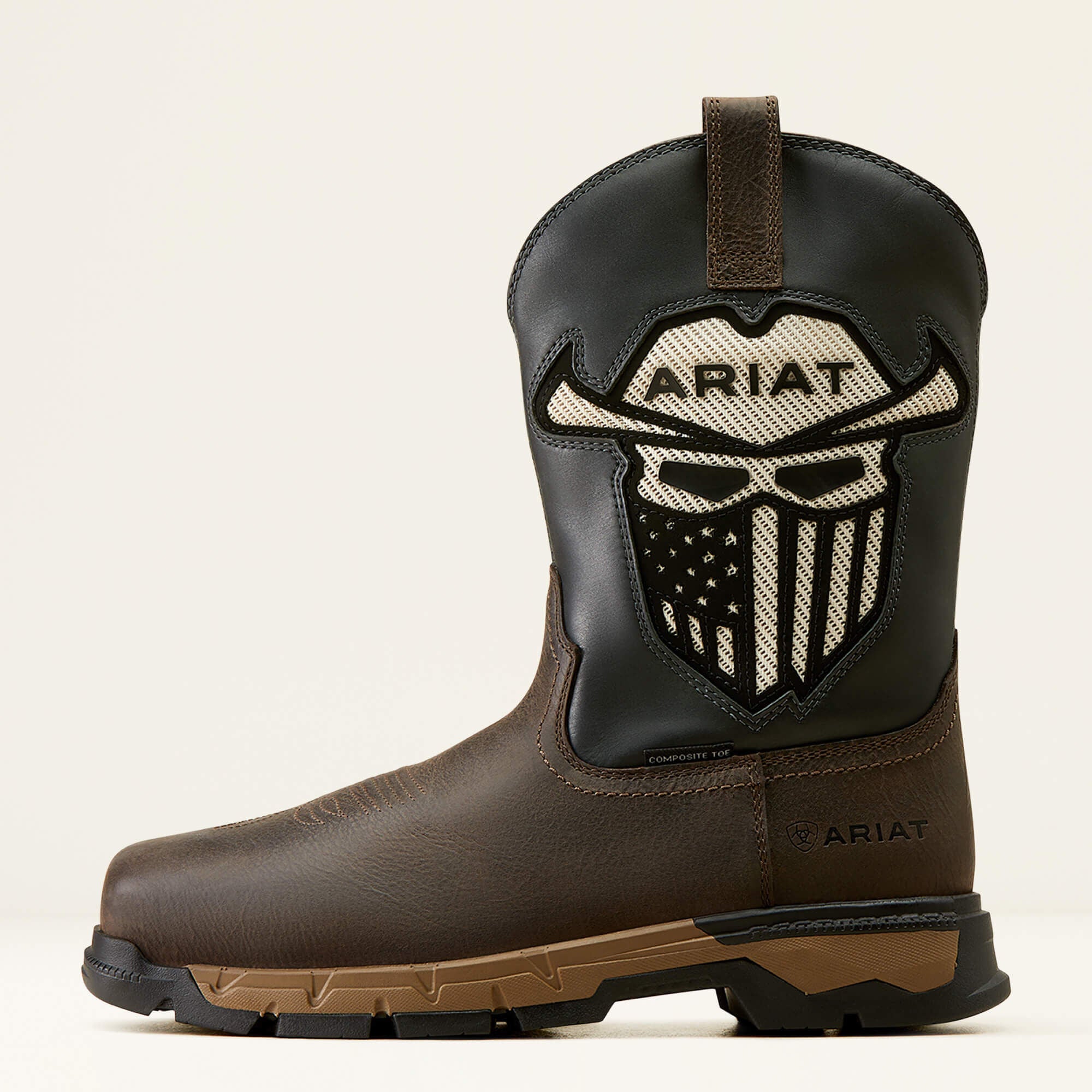 Rebar Flex Western VentTEK Incognito Composite Toe Work Boot Men - IRON COFFEE/STORM