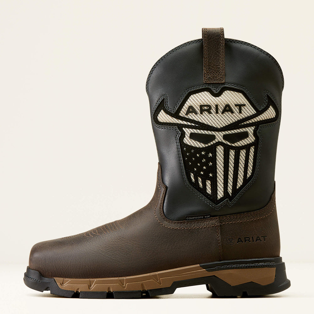 Rebar Flex Western VentTEK Incognito Composite Toe Work Boot Men - IRON COFFEE/STORM