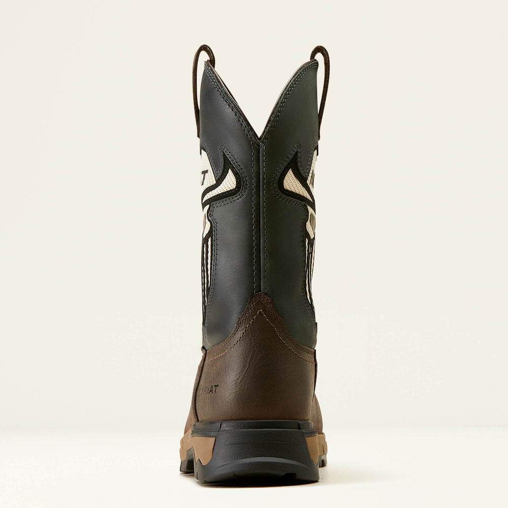 Rebar Flex Western VentTEK Incognito Composite Toe Work Boot Men - IRON COFFEE/STORM