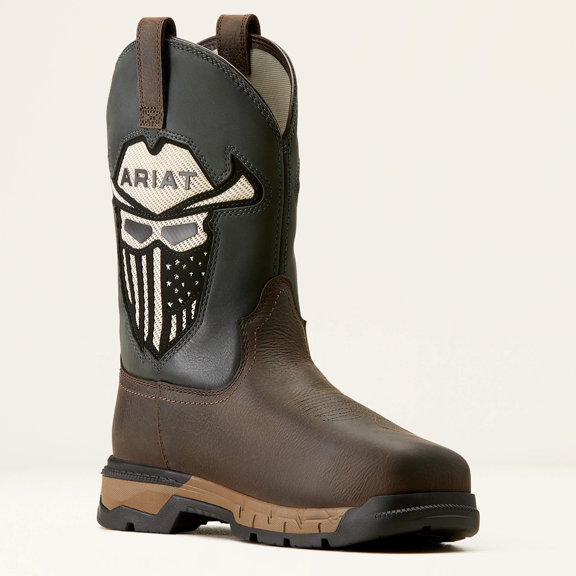 Rebar Flex Western VentTEK Incognito Composite Toe Work Boot Men - IRON COFFEE/STORM
