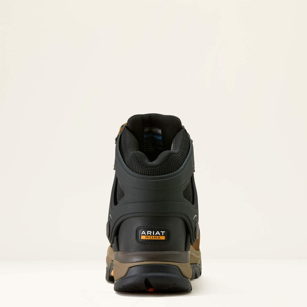 Endeavor 6" Waterproof Carbon Toe Work Boot Men - RICH BROWN