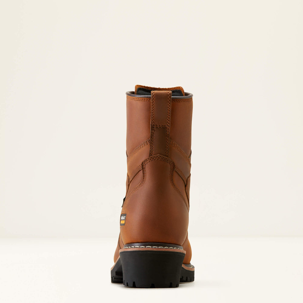 Logger Shock Shield Waterproof Composite Toe Work Boot Men - COPPER BROWN