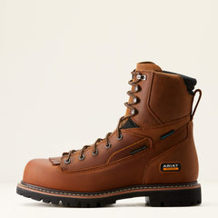 Longview Shock Shield 8" Waterproof Composite Toe Work Boot Men - COPPER BROWN