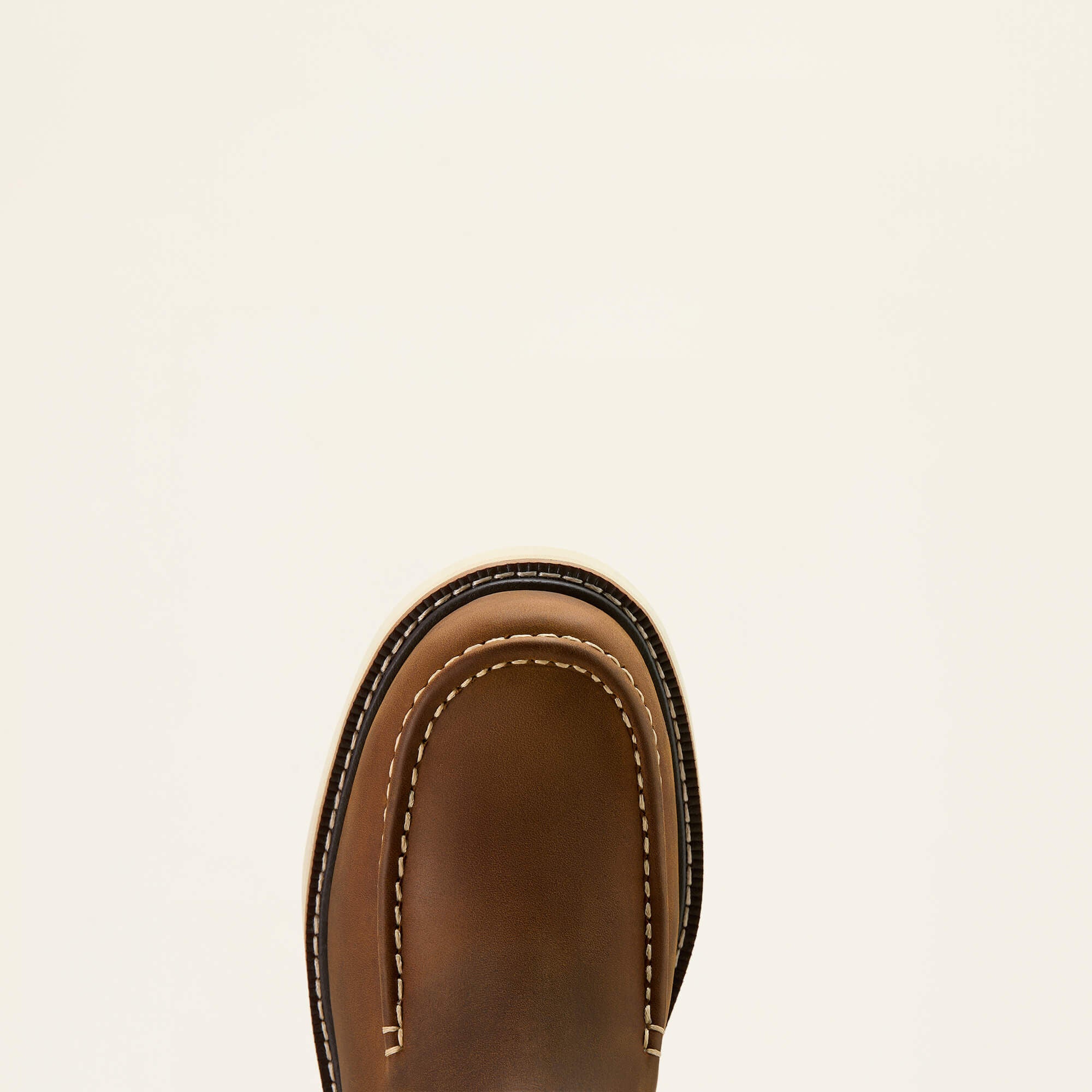 Rebar Lift Pull On Moc Toe Work Boot Men - DISTRESSED BROWN