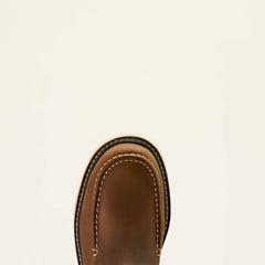 Rebar Lift Pull On Moc Toe Work Boot Men - DISTRESSED BROWN