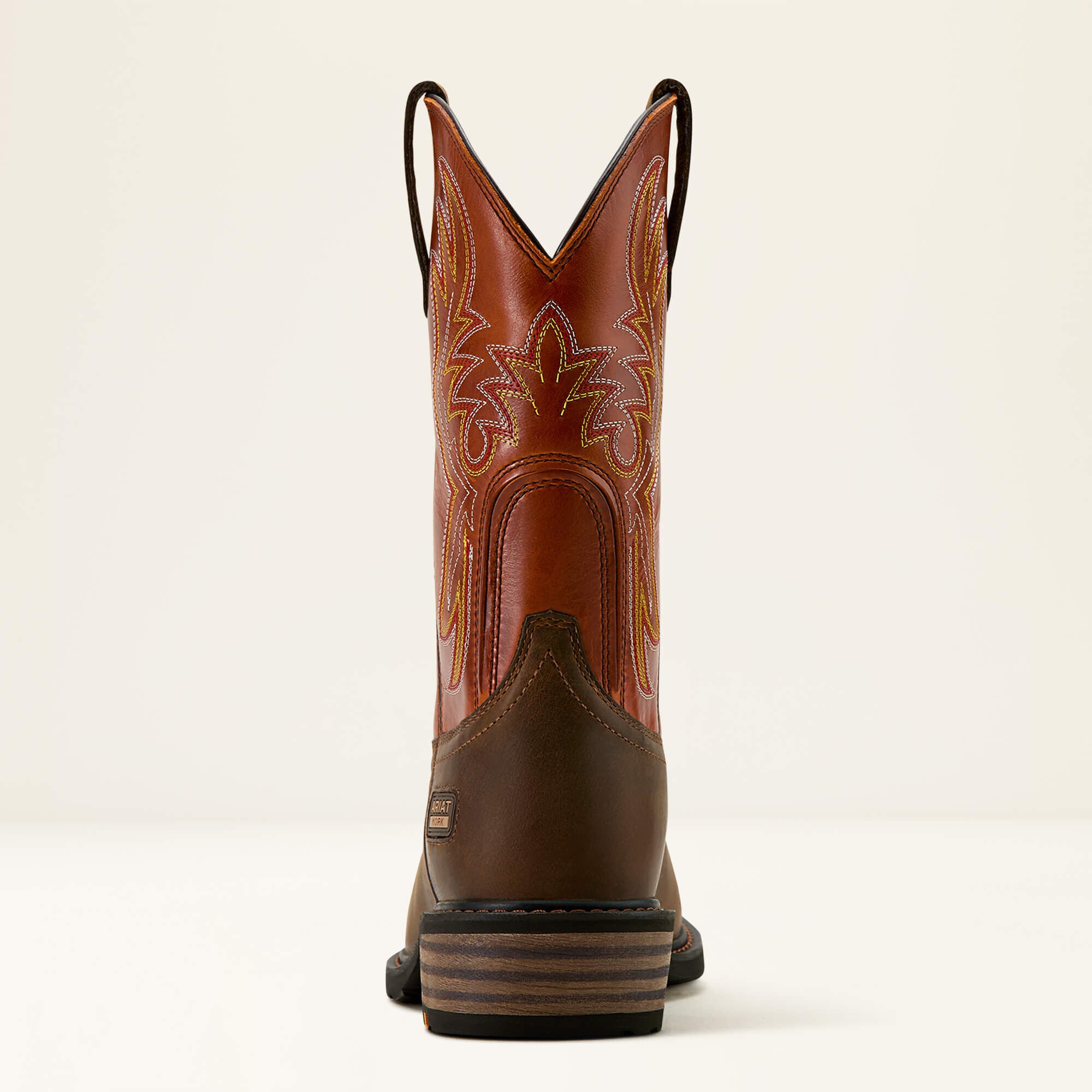 Ironside Square Toe Steel Toe Work Boot Men - DARK EARTH/BRICK