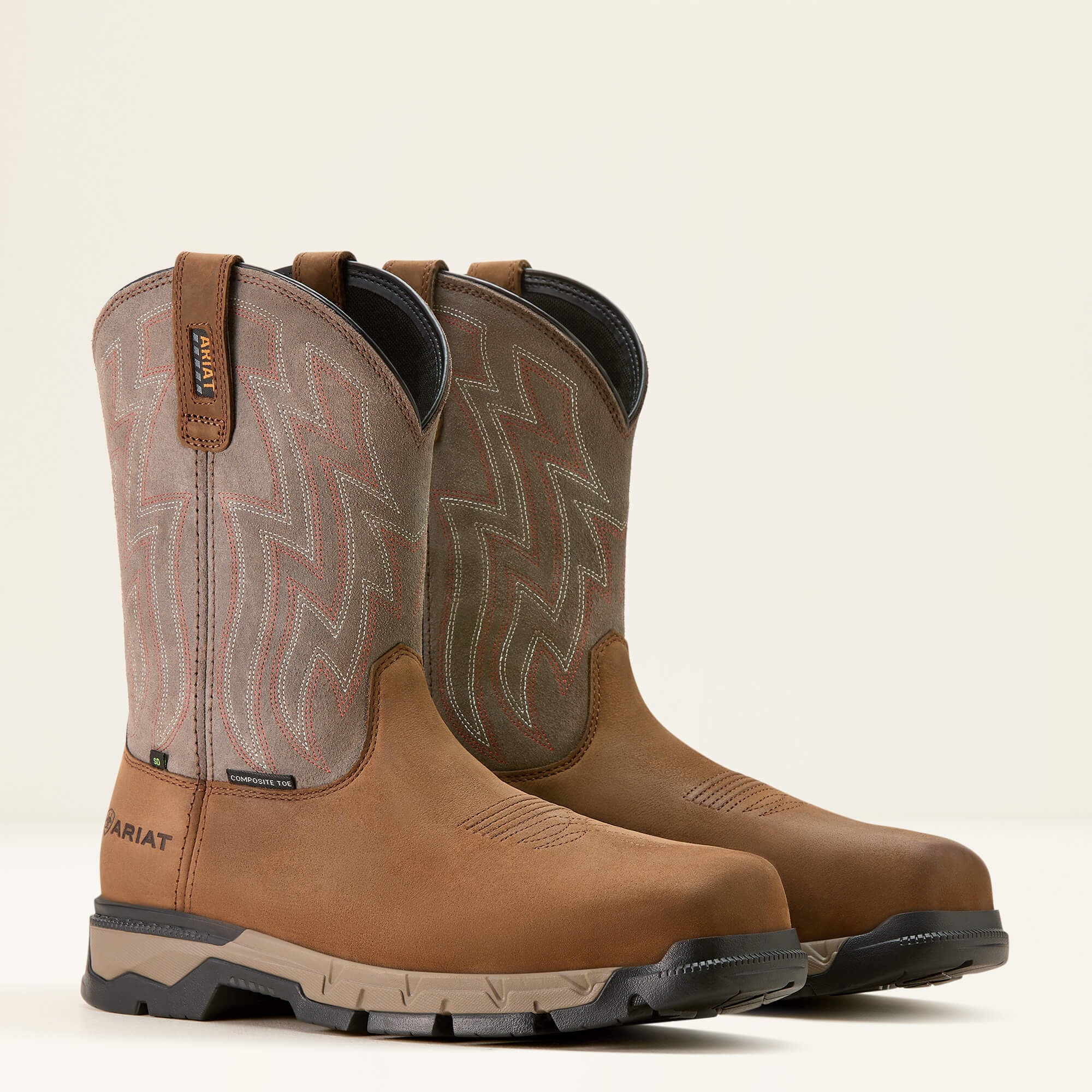 Rebar Flex SD Composite Toe Work Boot Men - DISTRESSED BROWN/STONE