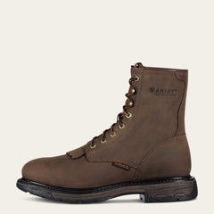 WorkHog 8" Waterproof Work Boot Men - OILY DISTRESSED BROWN