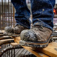 Stump Jumper 8" CSA Glacier Grip Waterproof 600g Composite Toe Work Boot Men - IRON COFFEE