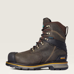 Stump Jumper 8" CSA Glacier Grip Waterproof 600g Composite Toe Work Boot Men - IRON COFFEE