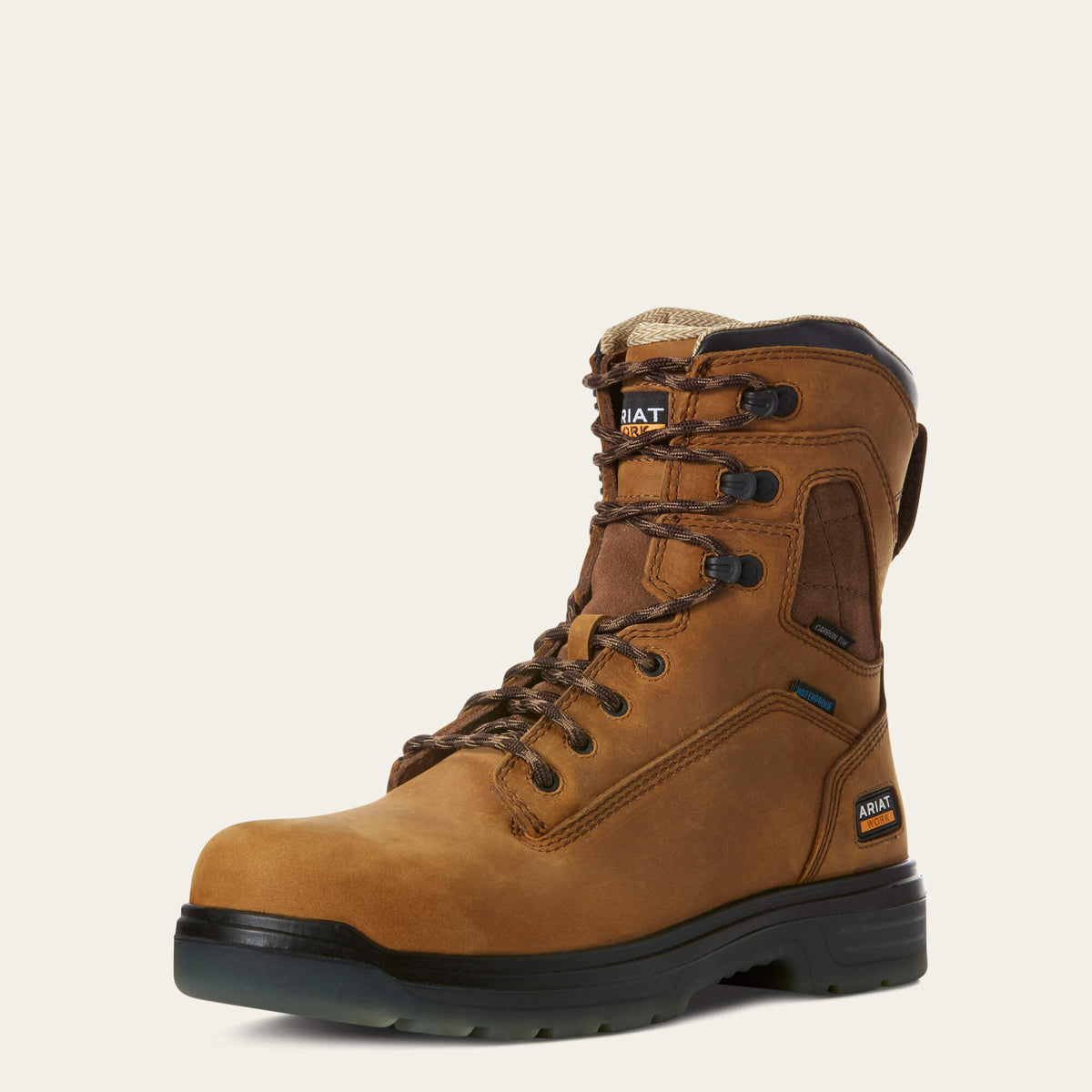 Turbo 8" Waterproof Carbon Toe Work Boot Men - AGED BARK