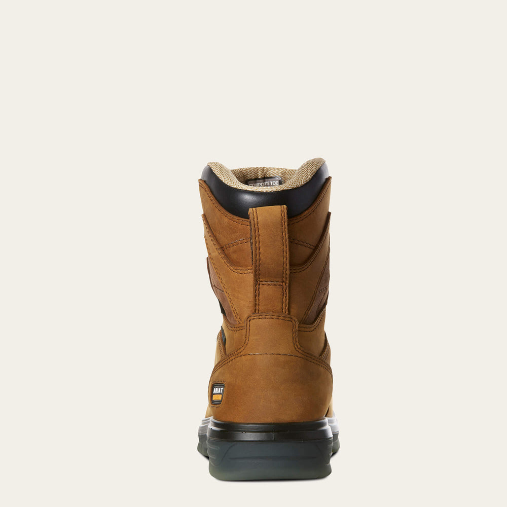Turbo 8" Waterproof Carbon Toe Work Boot Men - AGED BARK