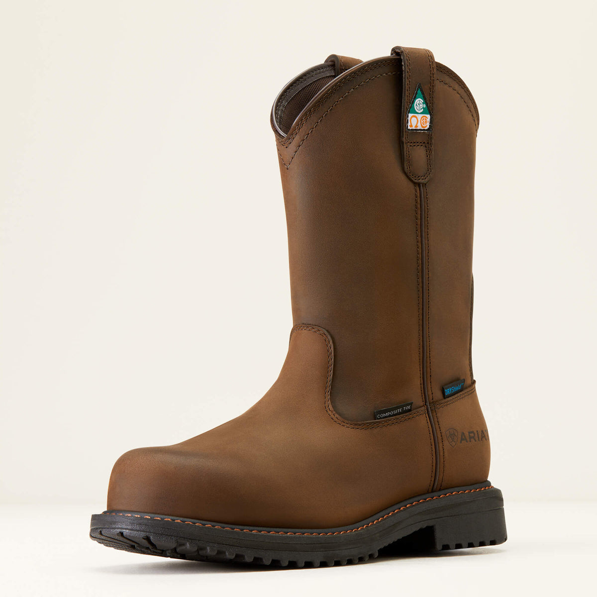 RigTEK Waterproof Composite Toe Work Boot Men - OILY DISTRESSED BROWN