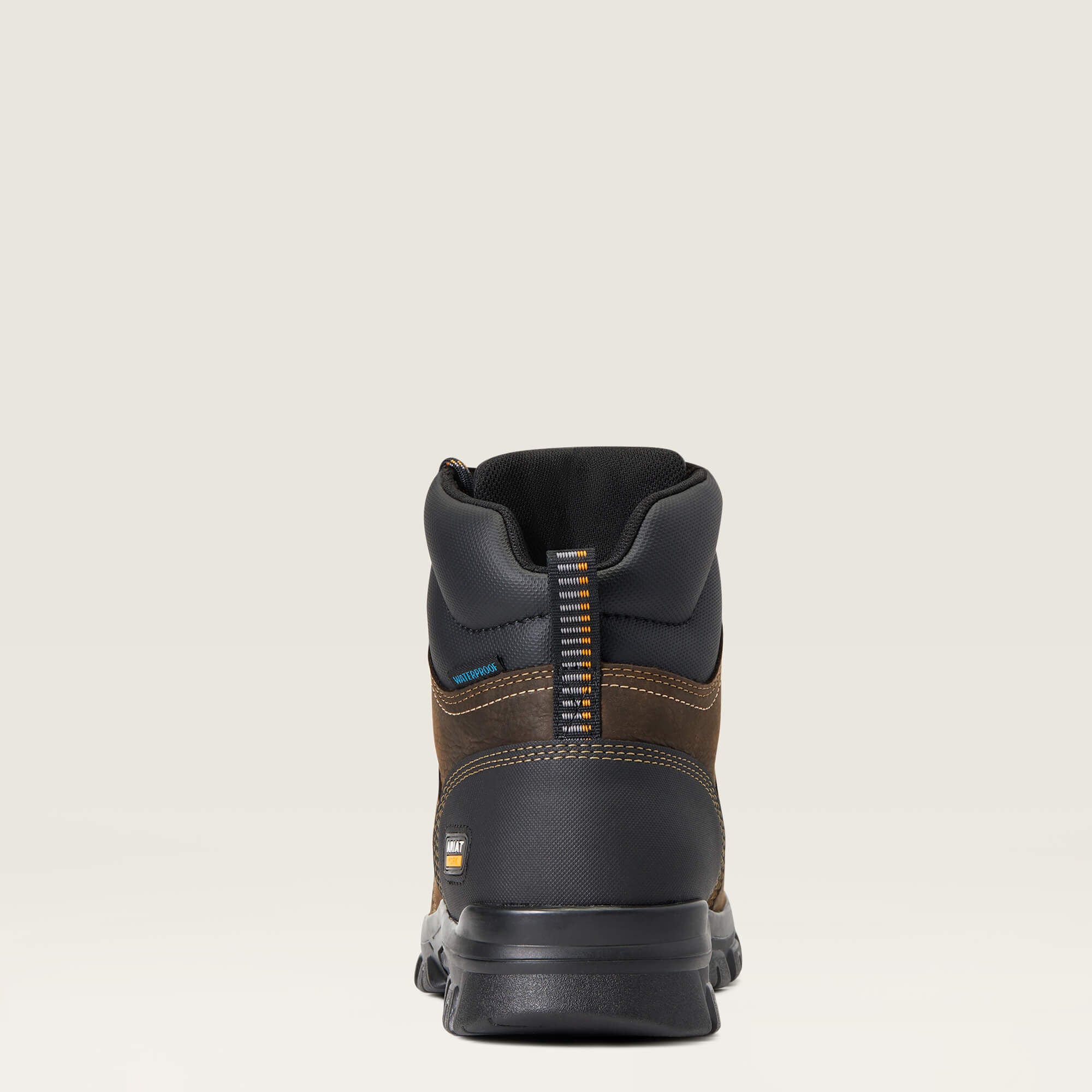 Treadfast 6" Waterproof Work Boot Men - DARK BROWN