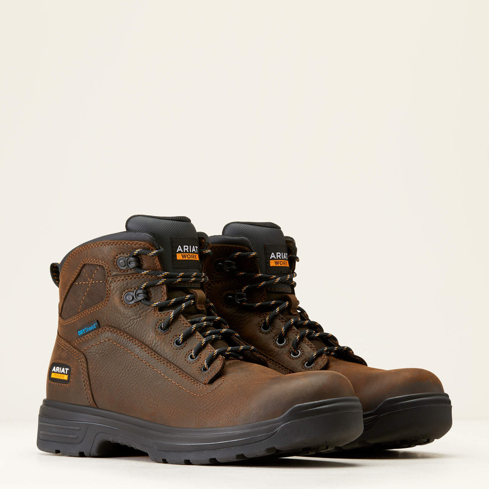 Turbo 6" Waterproof Work Boot Men - RICH BROWN