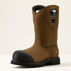 Longview Shock Shield Waterproof Composite Toe Work Boot Men - RYE BROWN